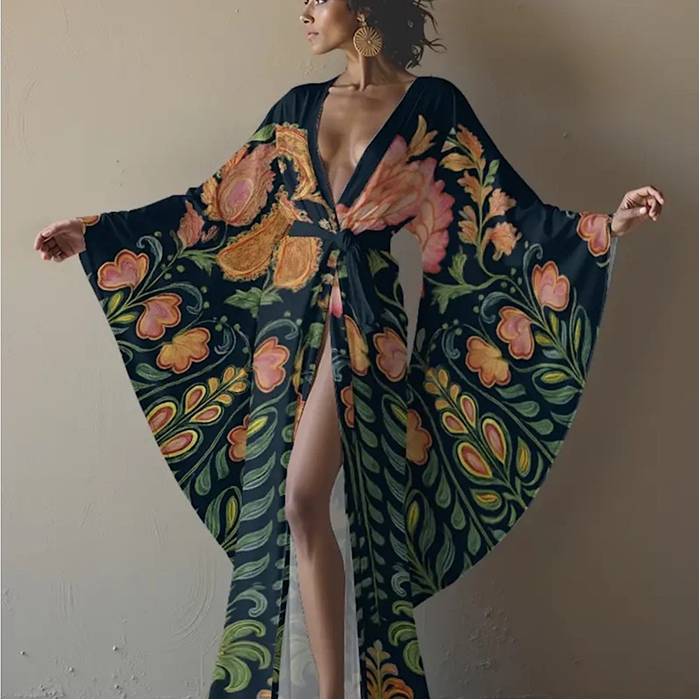 Wow Kimono wrap Dress - small
